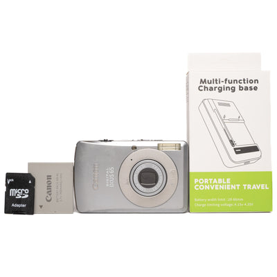 Canon Digital IXUS 65 6.0MP Silver Digital Camera - Well Used