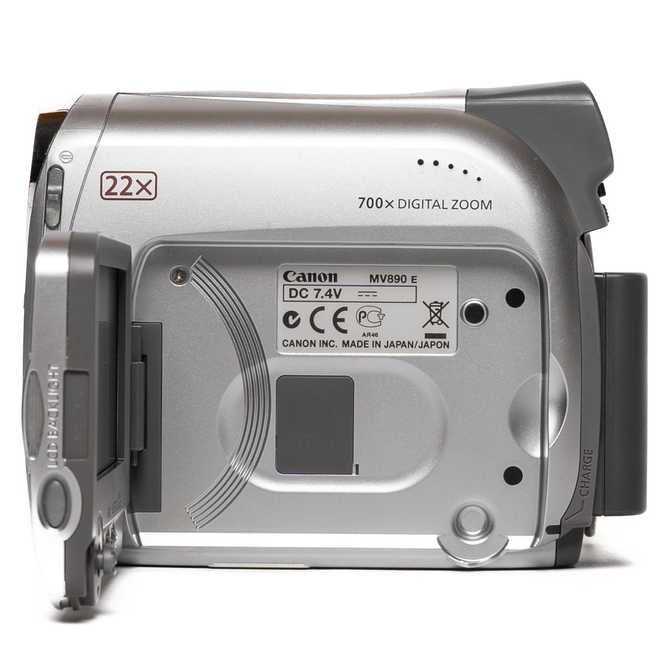Canon MV890 Handheld MiniDV Silver Digital Camcorder - Good