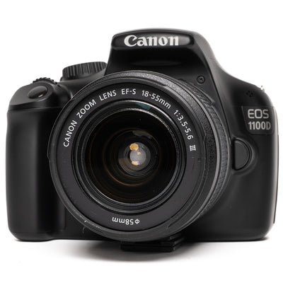 Canon EOS 1100D Digital SLR with EFS 18-55mm Black Digital Camera - Mint
