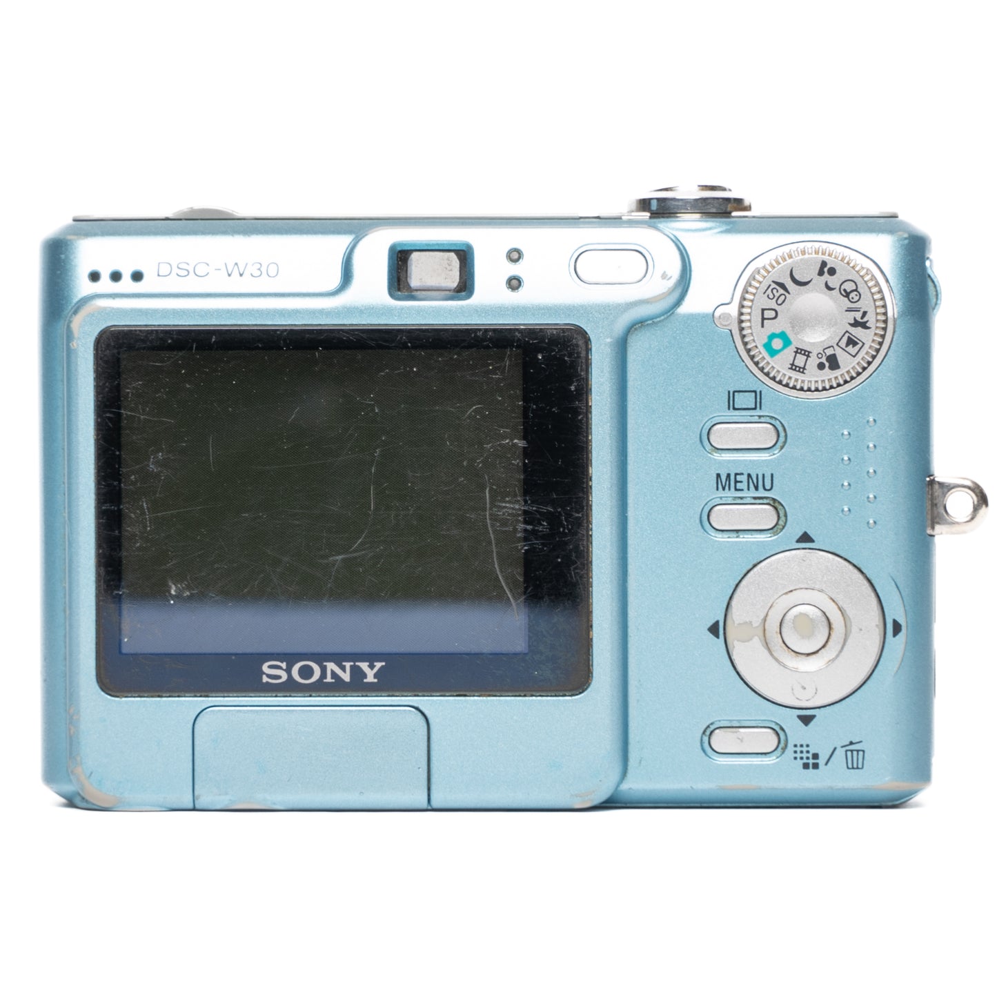 Sony Cyber-shot DSC-W30 6.0MP Blue Digital Camera - Well Used