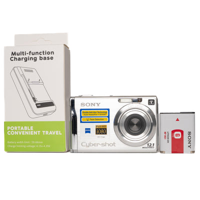Sony Cyber-shot DSC-W200 12.1MP Silver Digital Camera - Mint