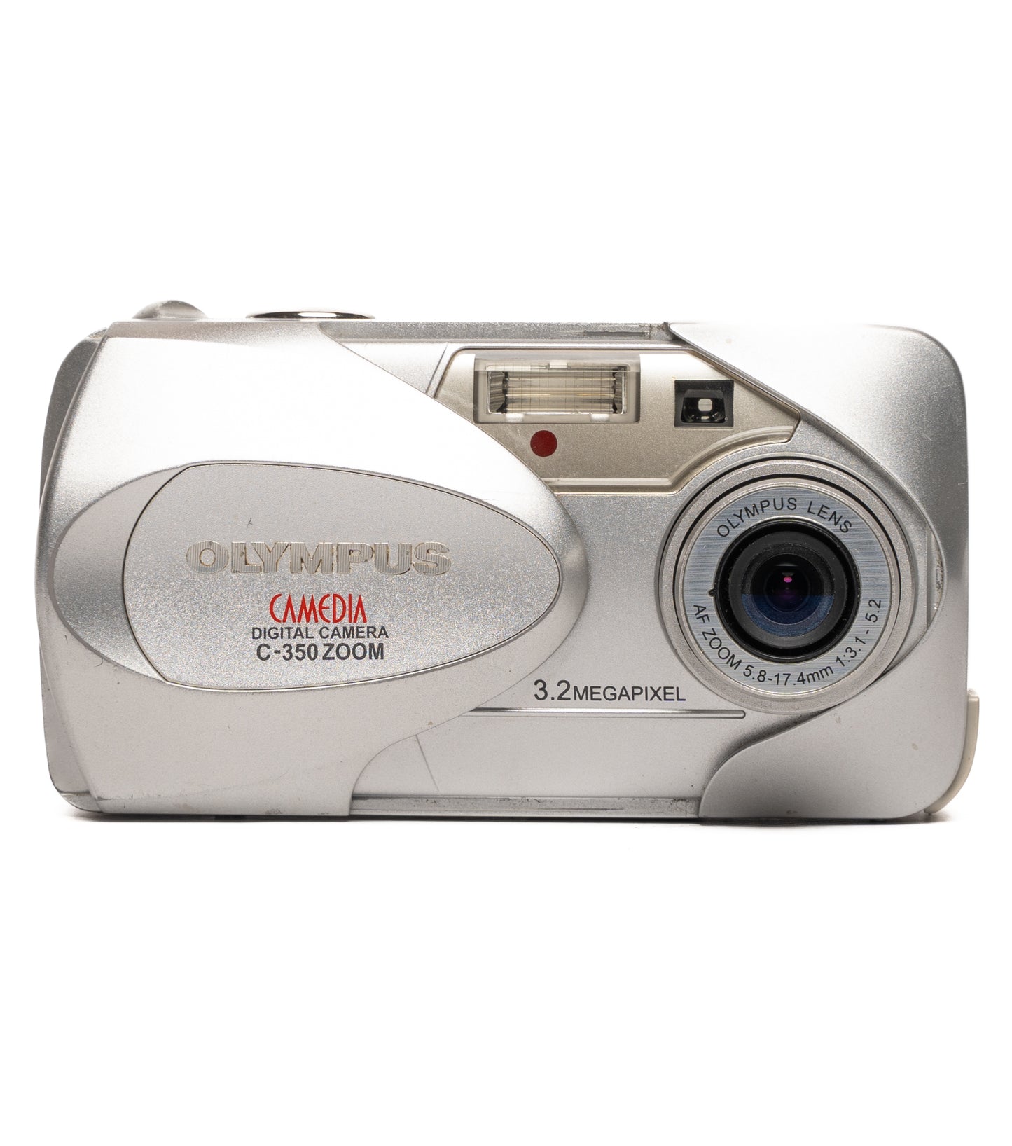 Olympus CAMEDIA C-350 ZOOM 3.2MP Silver Digital Camera - Good