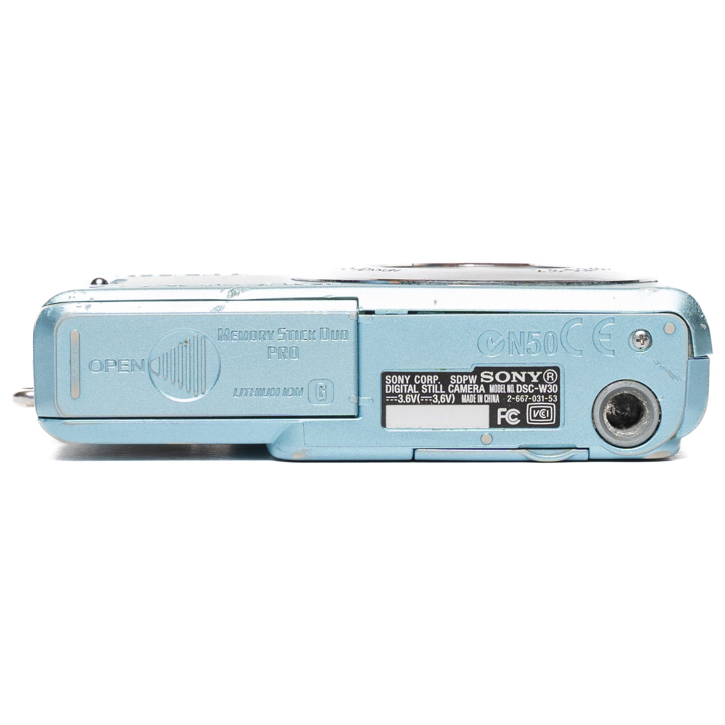 Sony Cyber-shot DSC-W30 6.0MP Blue Digital Camera - Well Used