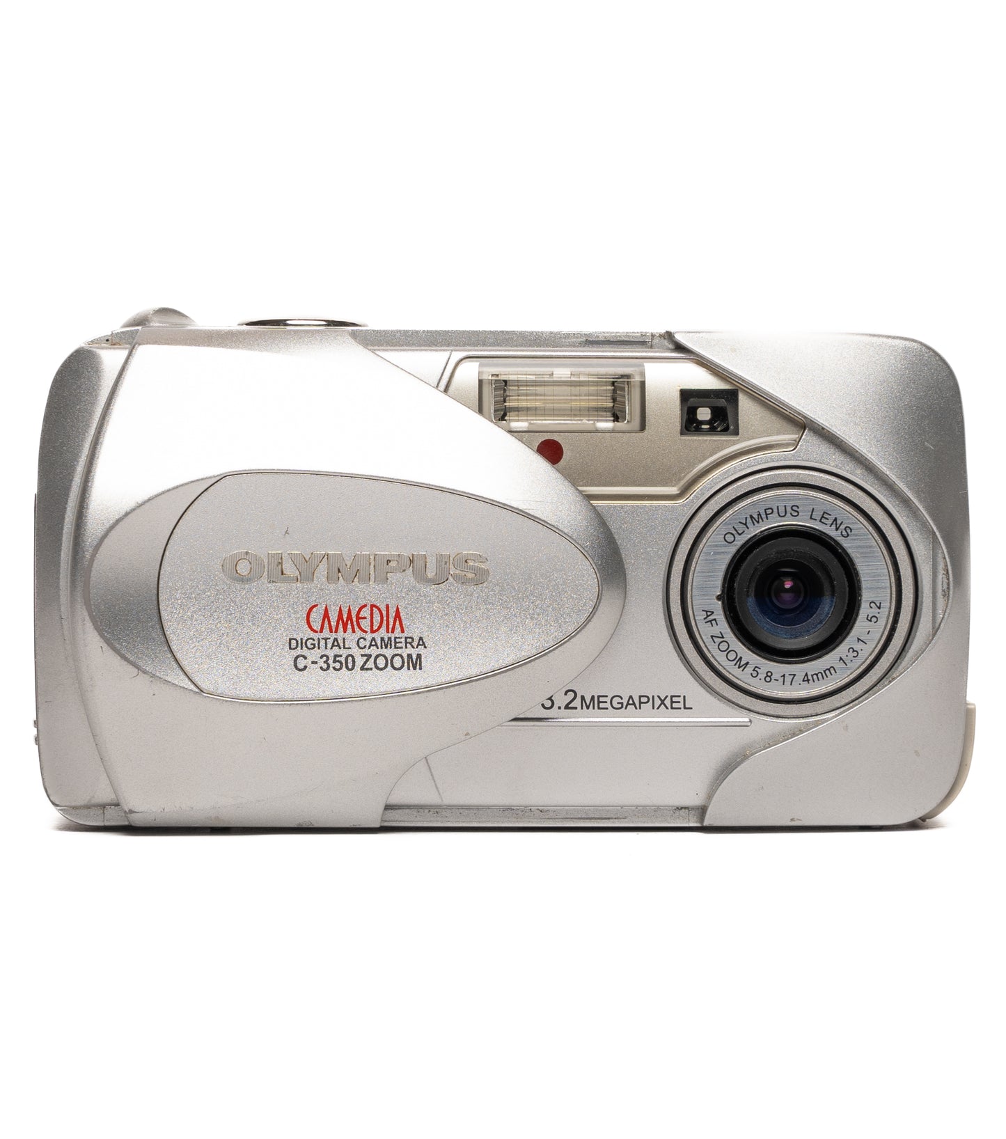 Olympus CAMEDIA C-350 ZOOM 3.2MP Silver Digital Camera - Good