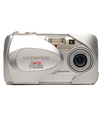 Olympus CAMEDIA C-350 ZOOM 3.2MP Silver Digital Camera - Good
