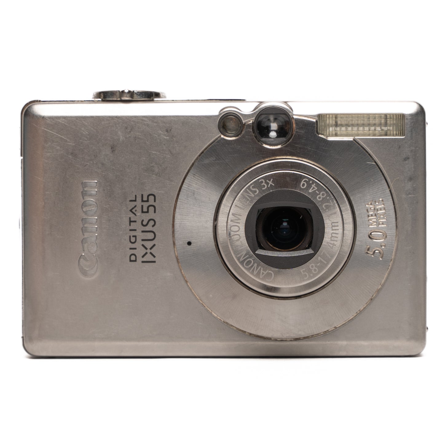 Canon Digital IXUS 55 5.0MP Silver Digital Camera - Well Used
