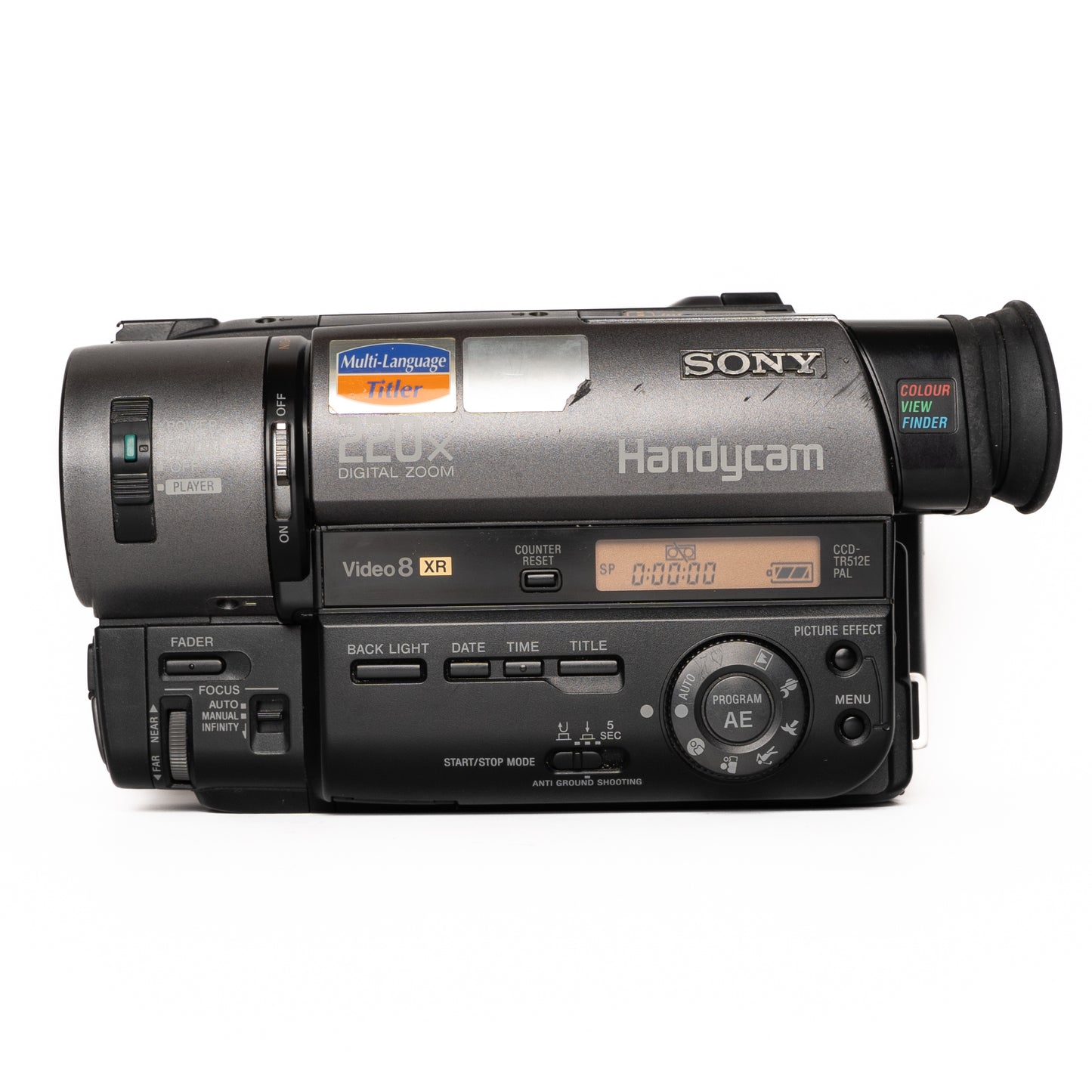 Sony Handycam CCD-TR512E PAL Video 8 Gray Camcorder - Good - SESKO