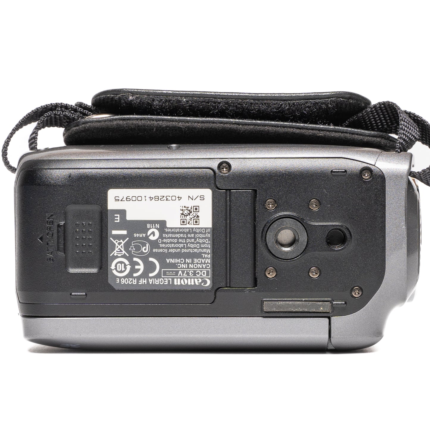 Canon Legria HF R206 Gray Digital Camcorder - Good