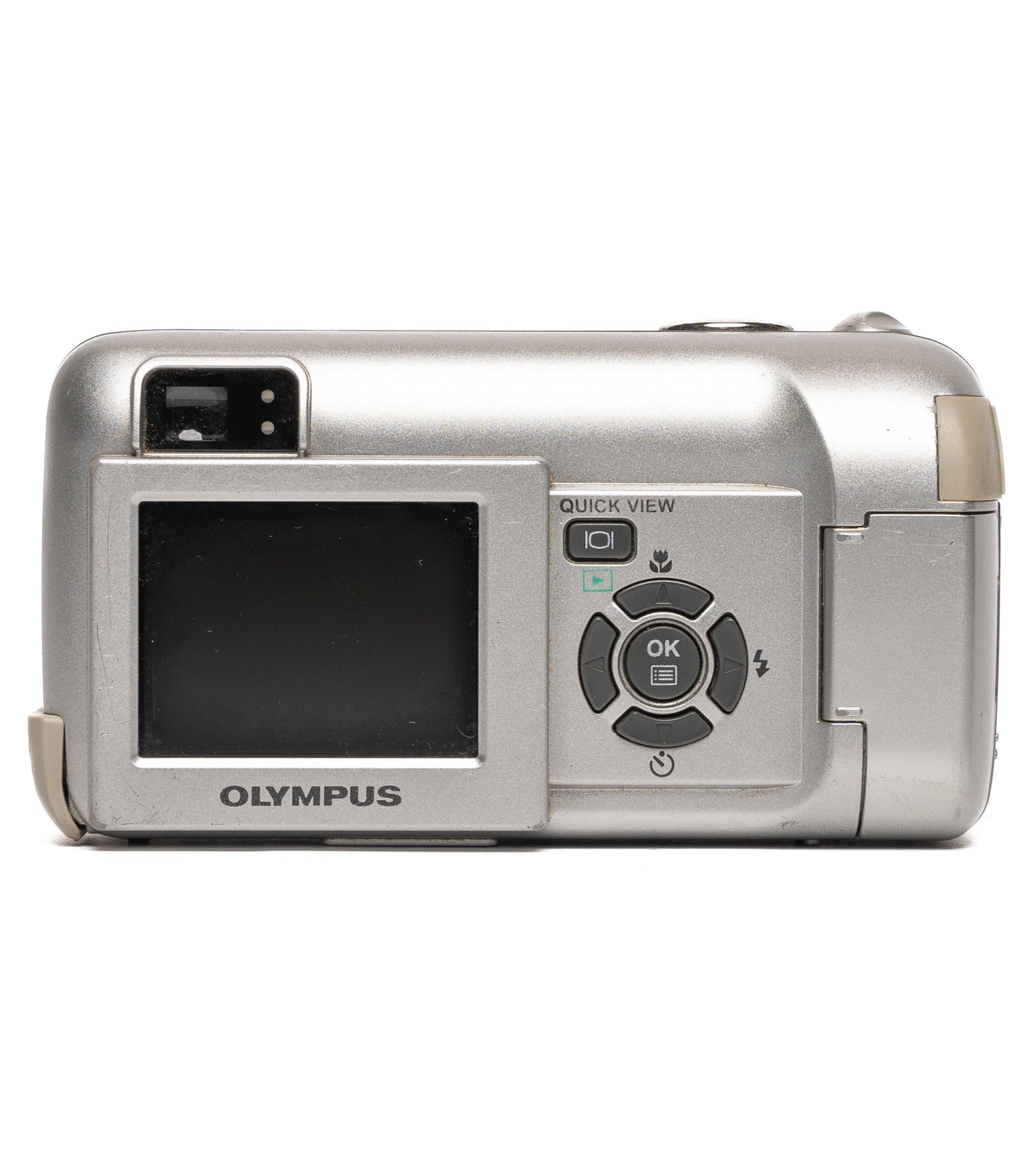 Olympus CAMEDIA C-350 ZOOM 3.2MP Silver Digital Camera - Good