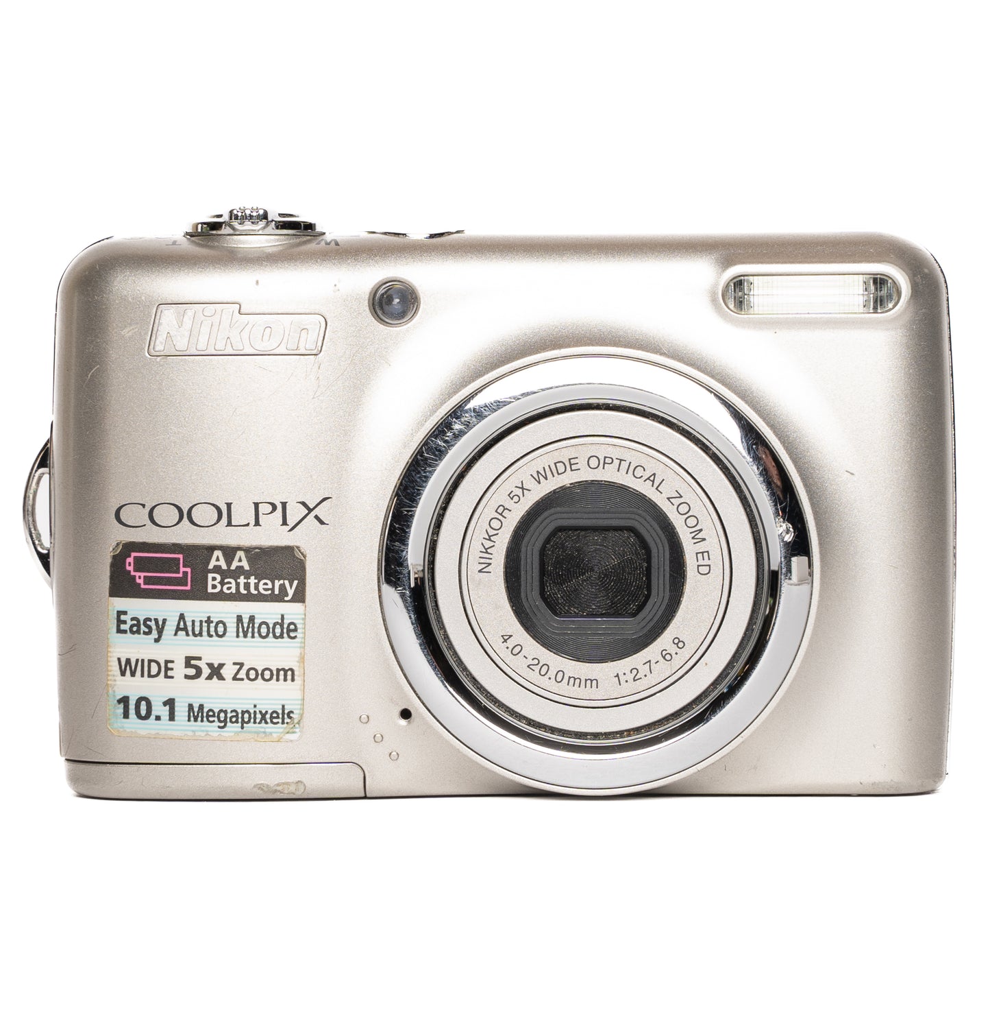 Nikon CoolPix L23 10.1MP Silver Digital Camera - Well Used