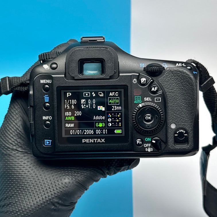Pentax K10D DSLR Camera with DA SMC 18-55mm f/3.5-5.6 Lens - FULLY FUNCTIONAL Shutter count 16,774