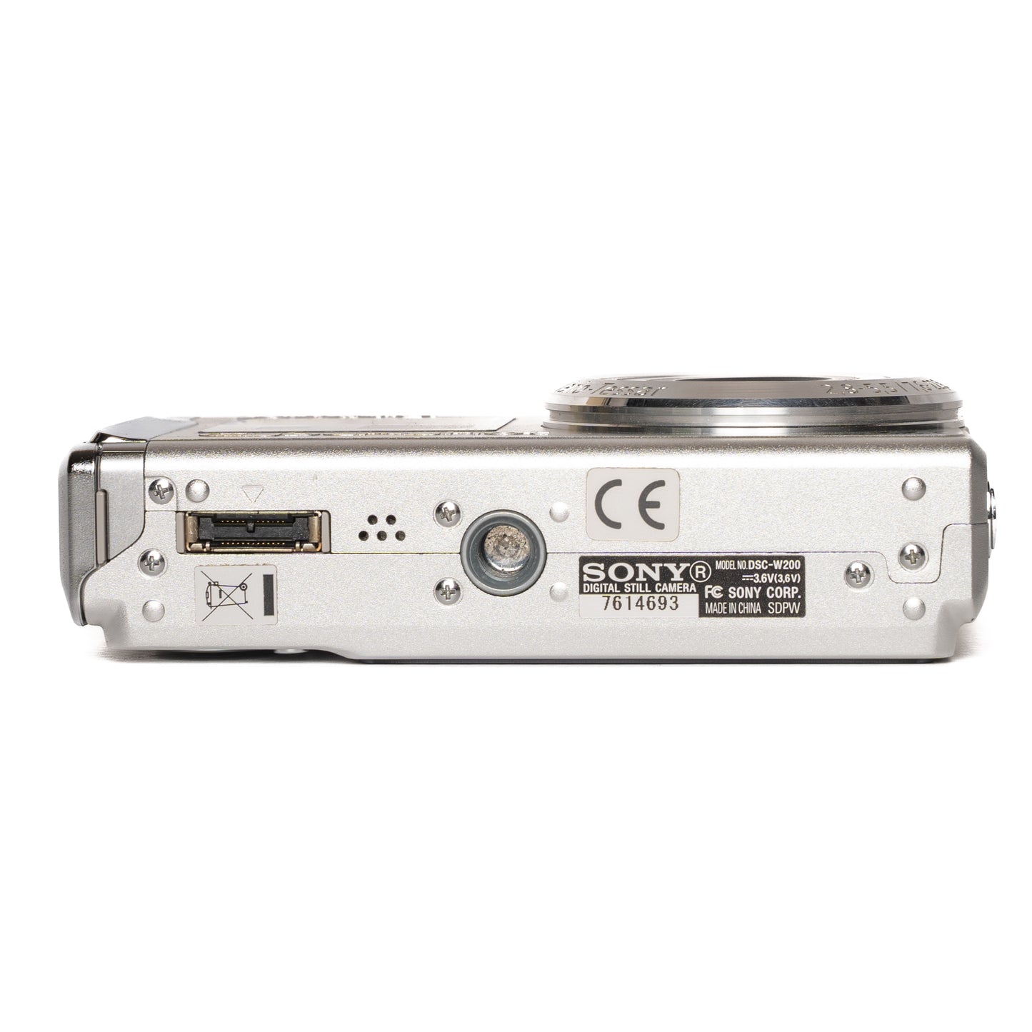 Sony Cyber-shot DSC-W200 12.1MP Silver Digital Camera - Mint