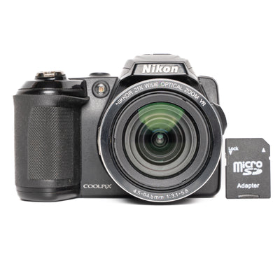 Nikon CoolPix L120 14.1MP Black Digital Camera - Well Used