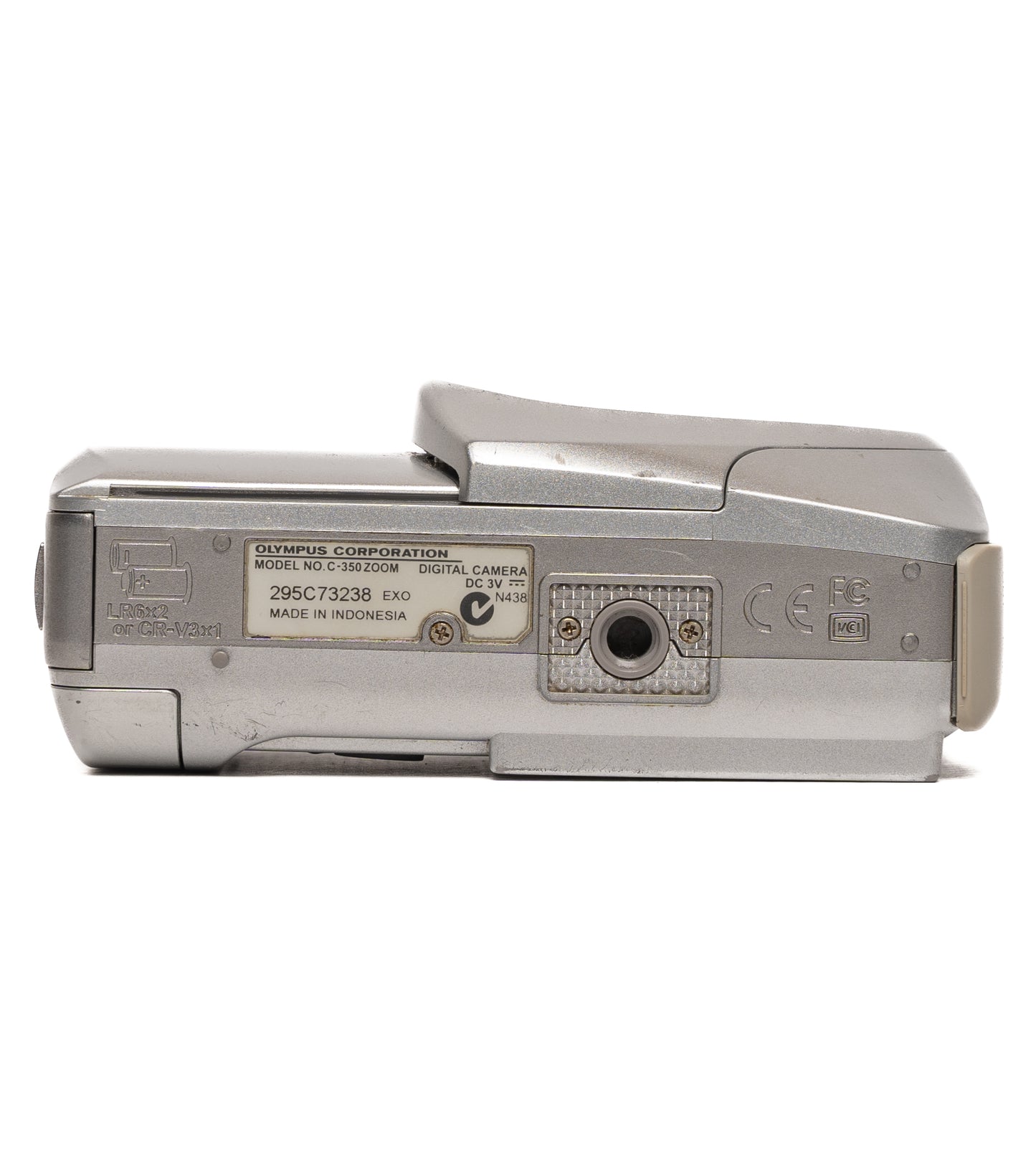 Olympus CAMEDIA C-350 ZOOM 3.2MP Silver Digital Camera - Good