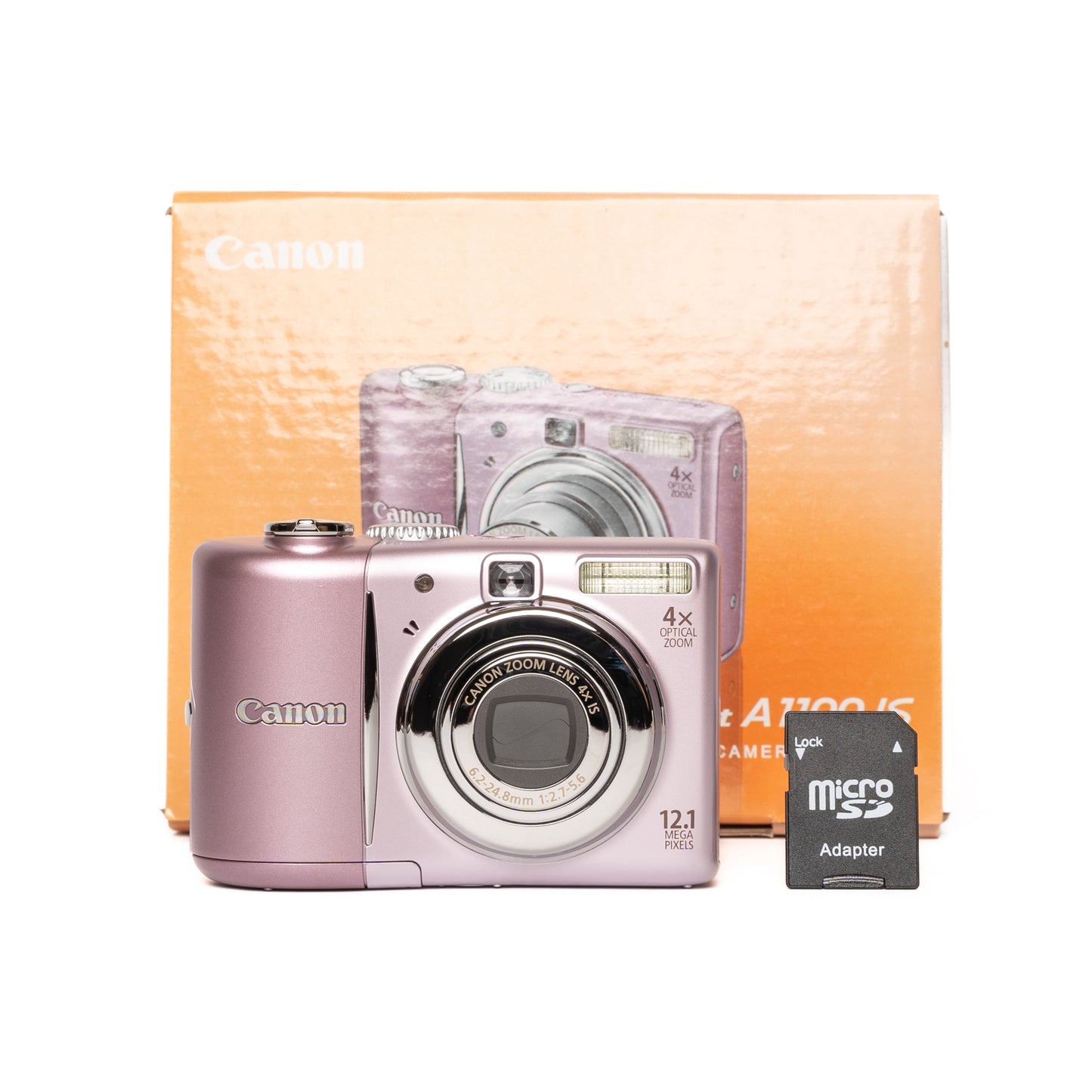 Canon PowerShot A1100 IS 12.1MP Pink - Mint