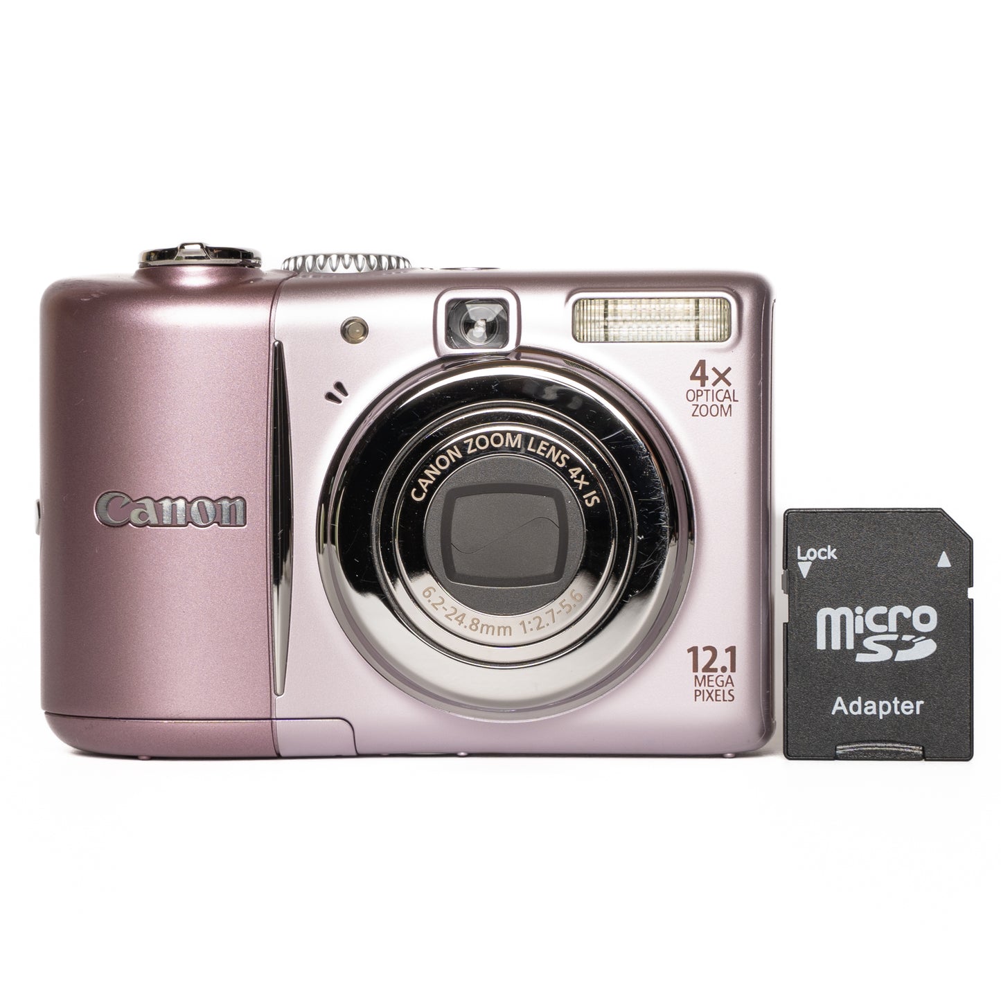 Canon PowerShot A1100 IS 12.1MP Pink Digital Camera - Good