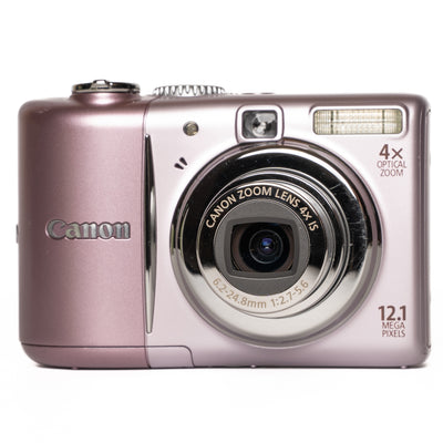 Canon PowerShot A1100 IS 12.1MP Pink Digital Camera - Good