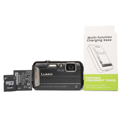 Panasonic LUMIX DMC-FT30 16.1MP Black Digital Camera - Well Used
