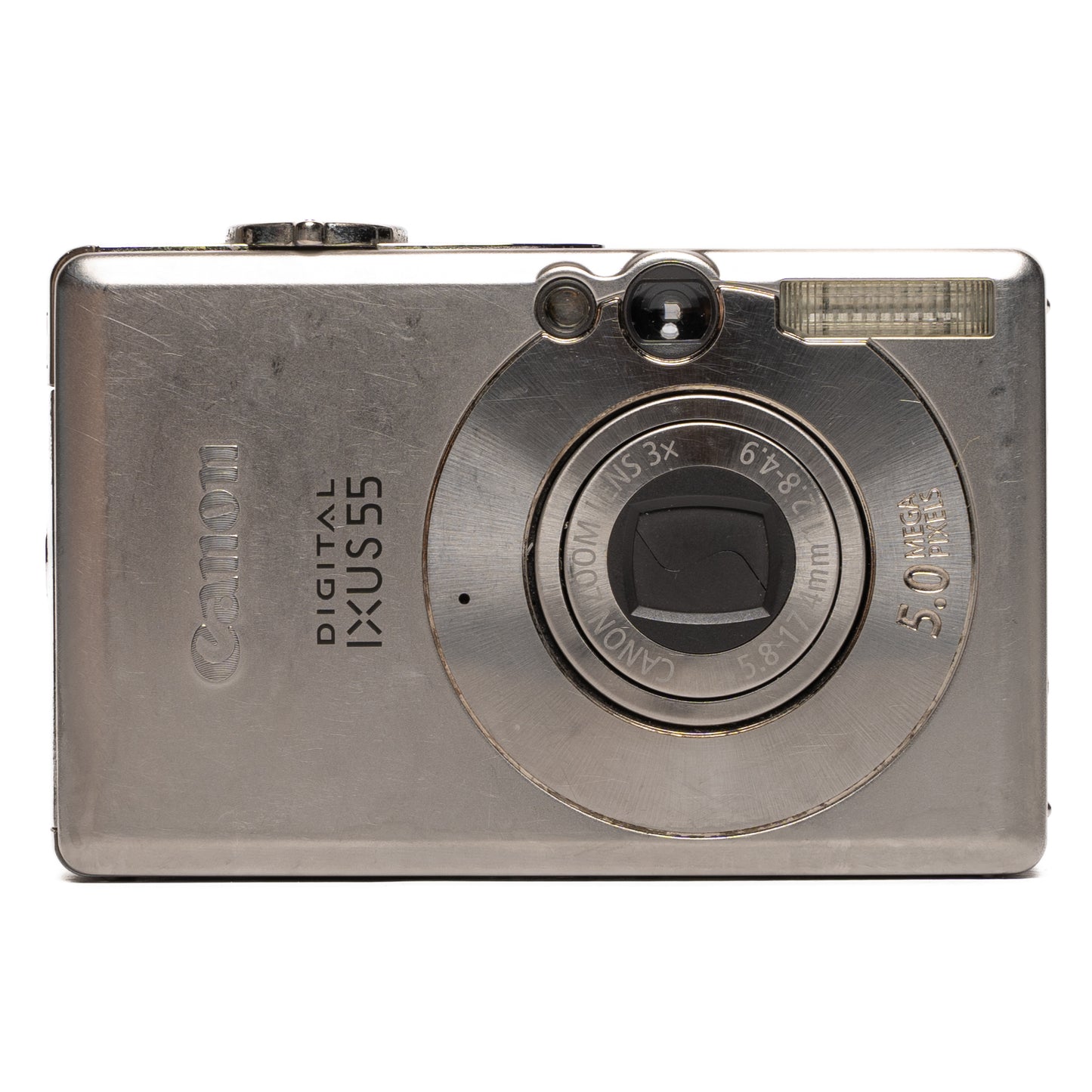 Canon Digital IXUS 55 5.0MP Silver Digital Camera - Well Used
