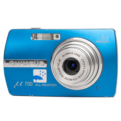 Olympus μ700 All-Weather 7.1MP Blue Digital Camera - Good