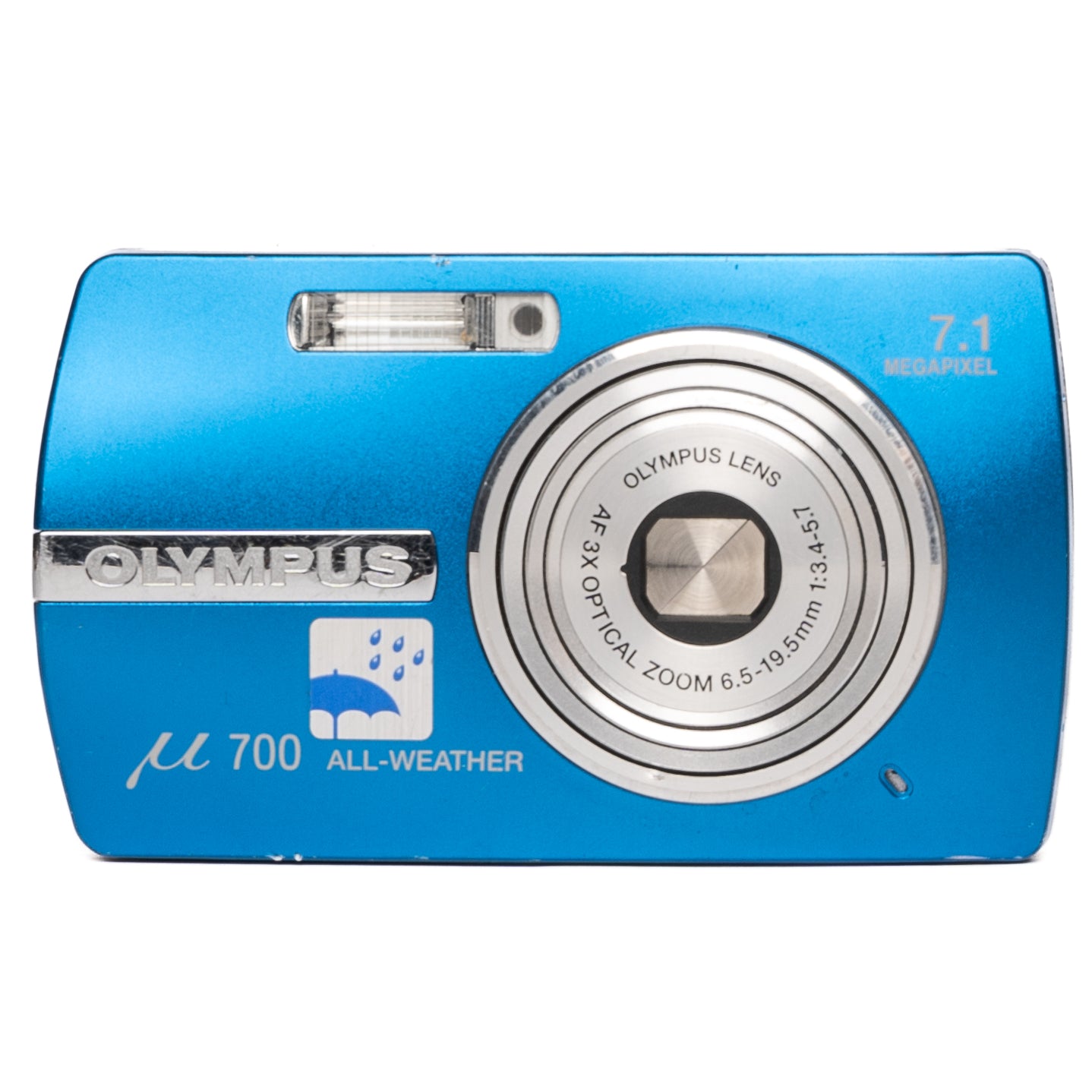 Olympus μ700 All-Weather 7.1MP Blue Digital Camera - Good