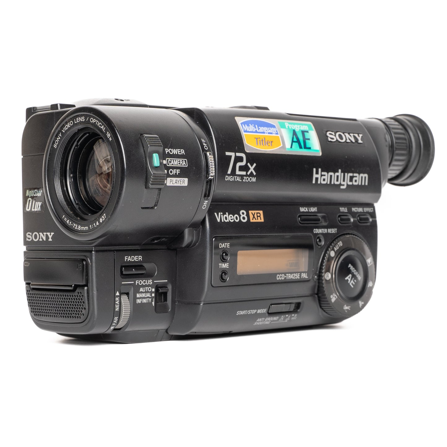 Sony Handycam CCD-TR425 Video 8 Black Camcorder - Good
