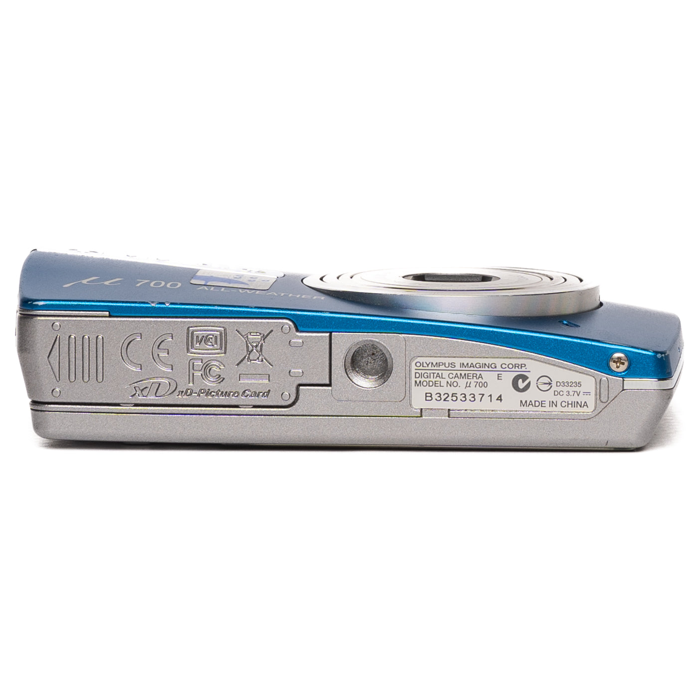 Olympus μ700 All-Weather 7.1MP Blue Digital Camera - Good