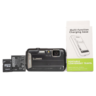 Panasonic LUMIX DMC-FT30 16.1MP Black Digital Camera - Well Used