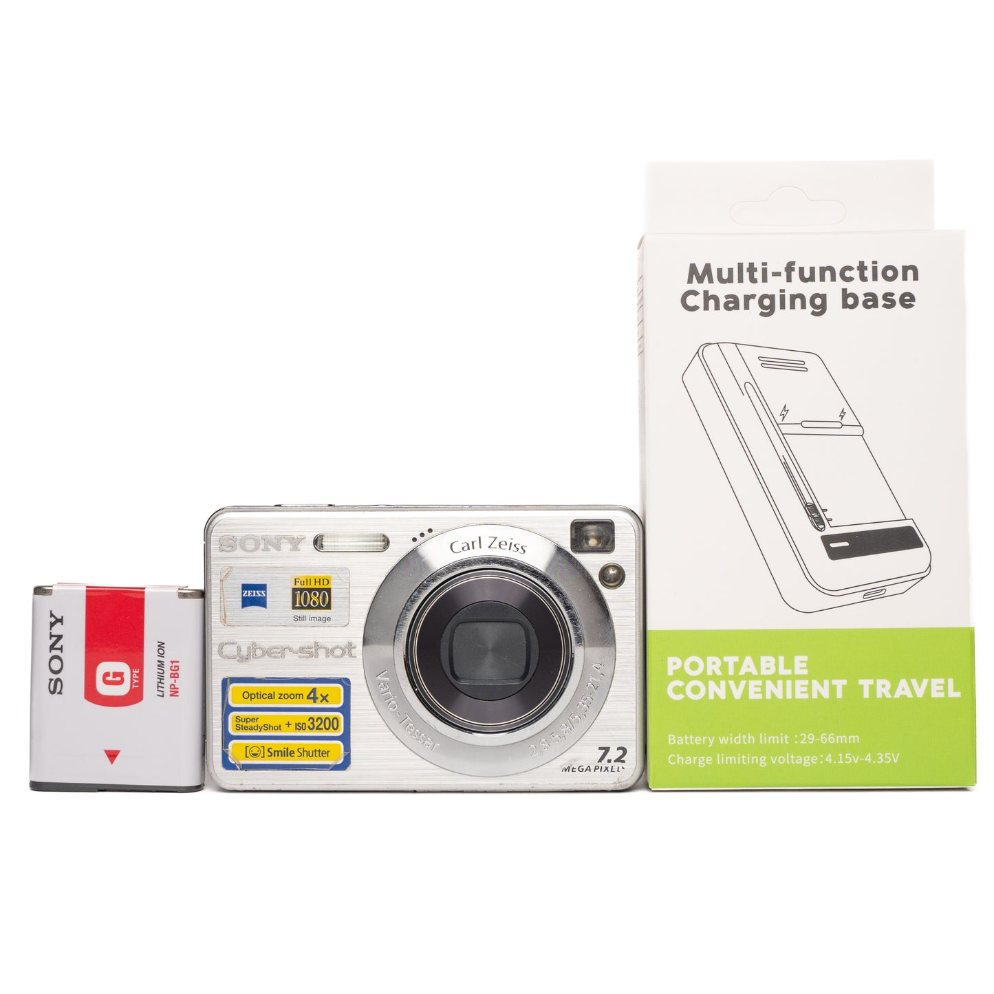 Sony Cyber-shot DSC-W120 7.2MP Silver Digital Camera - Good