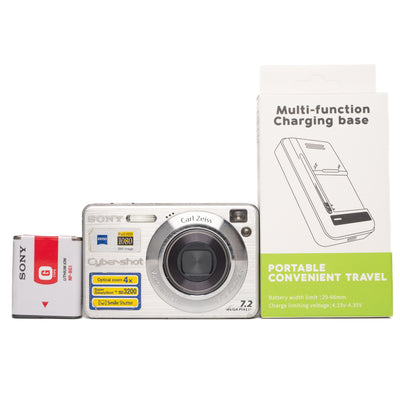 Sony Cyber-shot DSC-W120 7.2MP Silver Digital Camera - Good