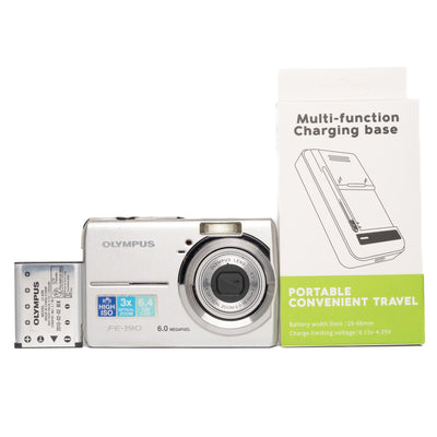 Olympus FE-190 6.0MP Silver Digital Camera - Good