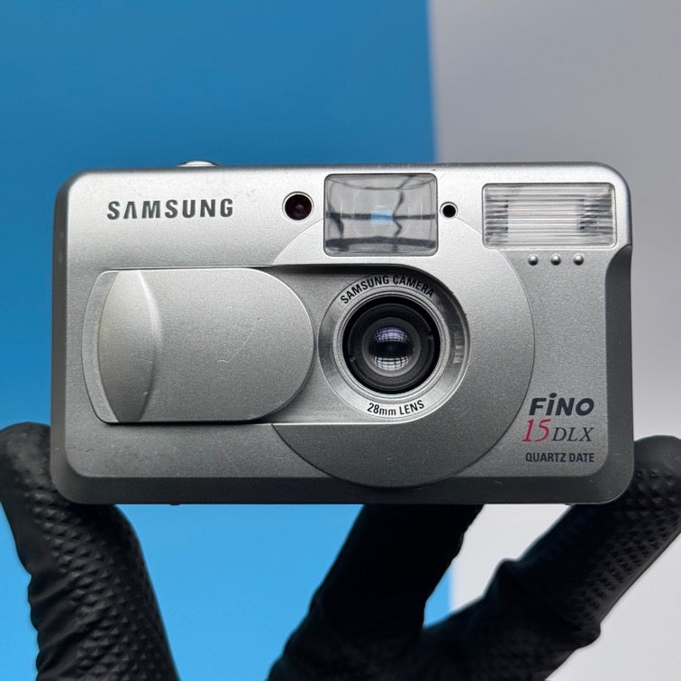 Samsung FINO 15 DLX Quartz Date 35mm Film Camera - FULLY FUNCTIONAL