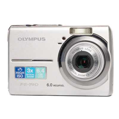 Olympus FE-190 6.0MP Silver Digital Camera - Good