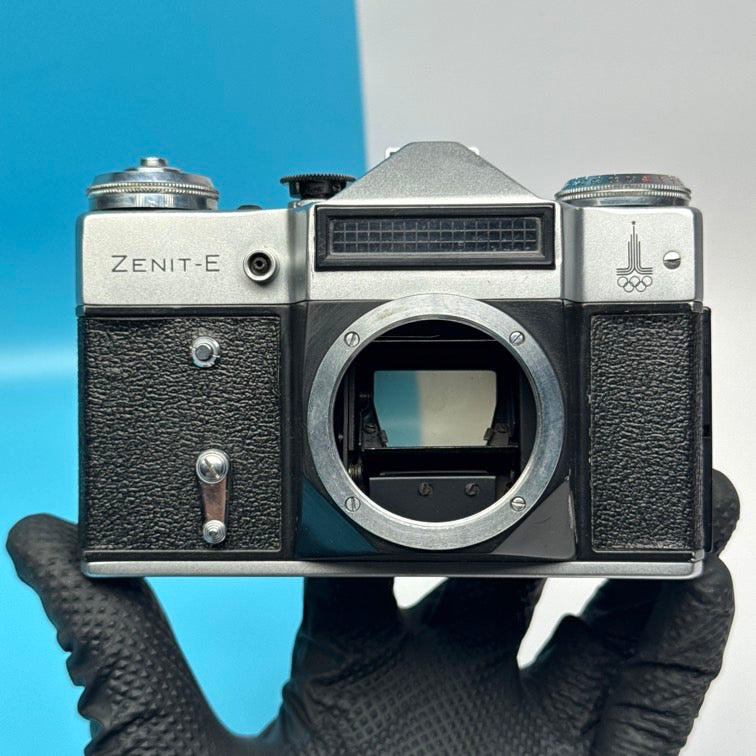 Zenit-E Film Camera with Industar-50-2 50mm f/3,5 Lens - FULLY FUNCTIONAL