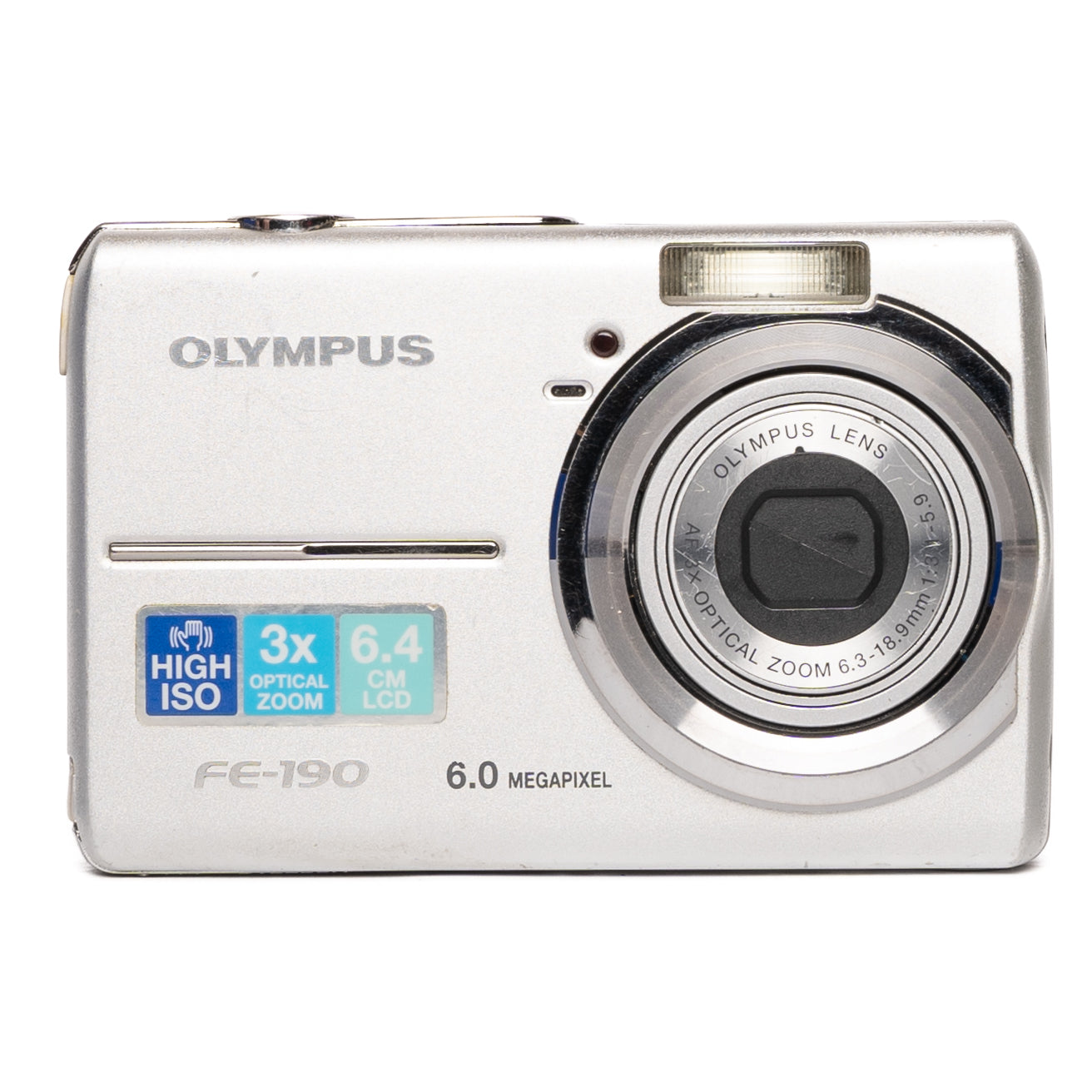 Olympus FE-190 6.0MP Silver Digital Camera - Good