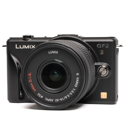 Panasonic Lumix DMC-GF2 12.1MP Black Mirrorless Digital Camera - Good