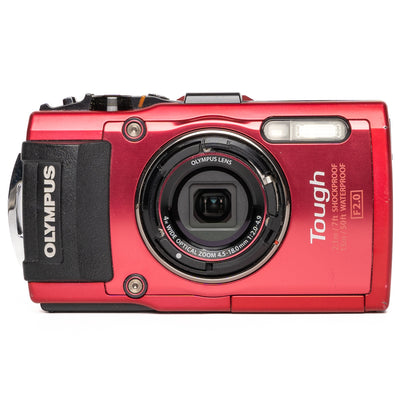 Olympus Tough TG-4 Waterproof 16.0MP Red Digital Camera - Good