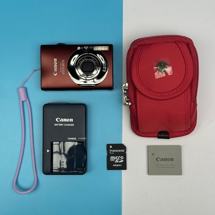 Canon Digital IXUS 80 IS 8.0MP Digital Camera - FULLY FUNCTIONAL