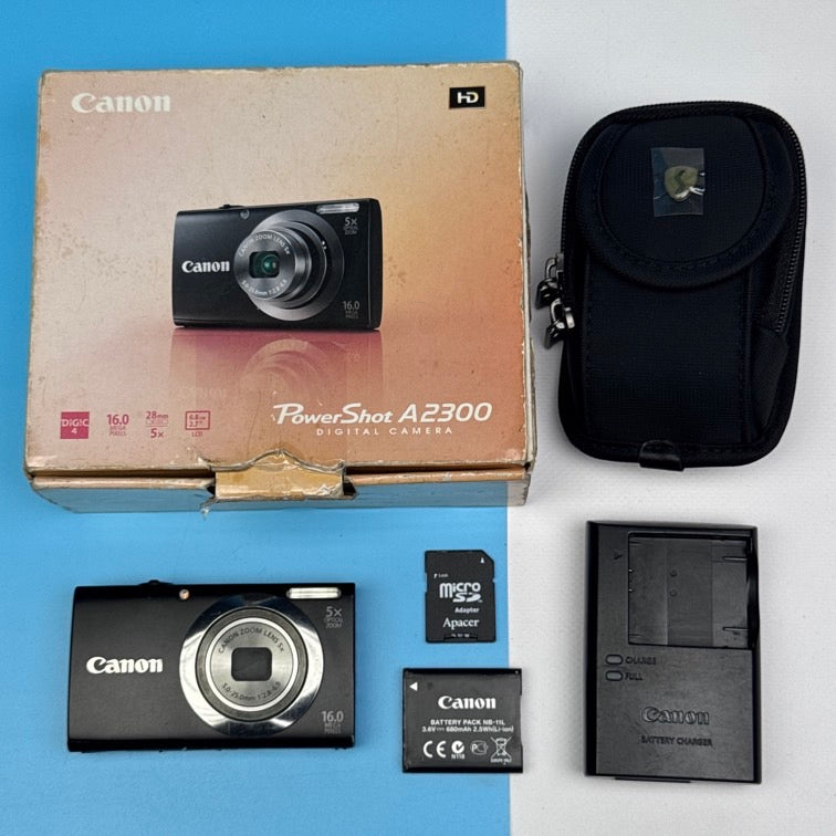 Canon PowerShot A2300 HD 16.0MP Digital Camera - FULLY FUNCTIONAL