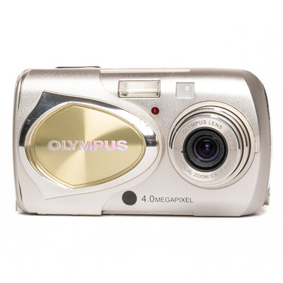 Olympus Mju 400 4.0MP Silver Digital Camera - Good