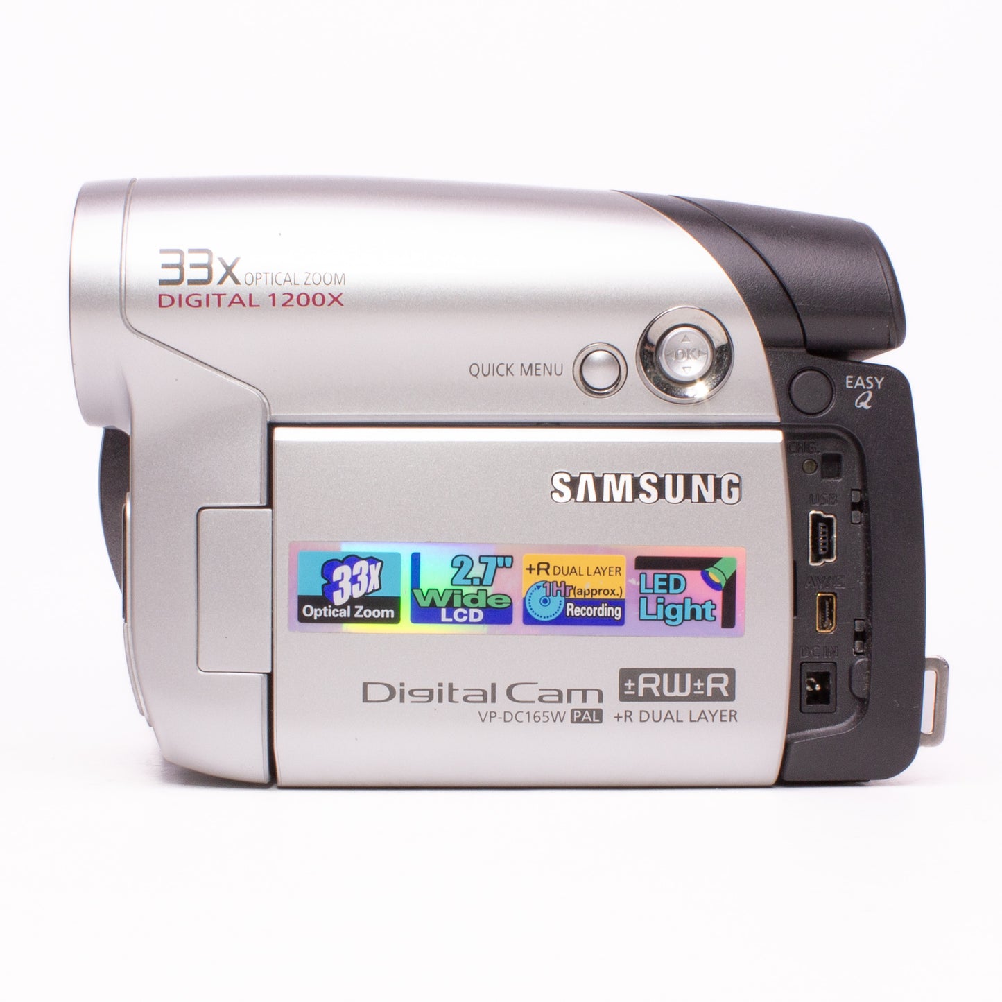 Samsung VP-DC165W DVD PAL Camcorder