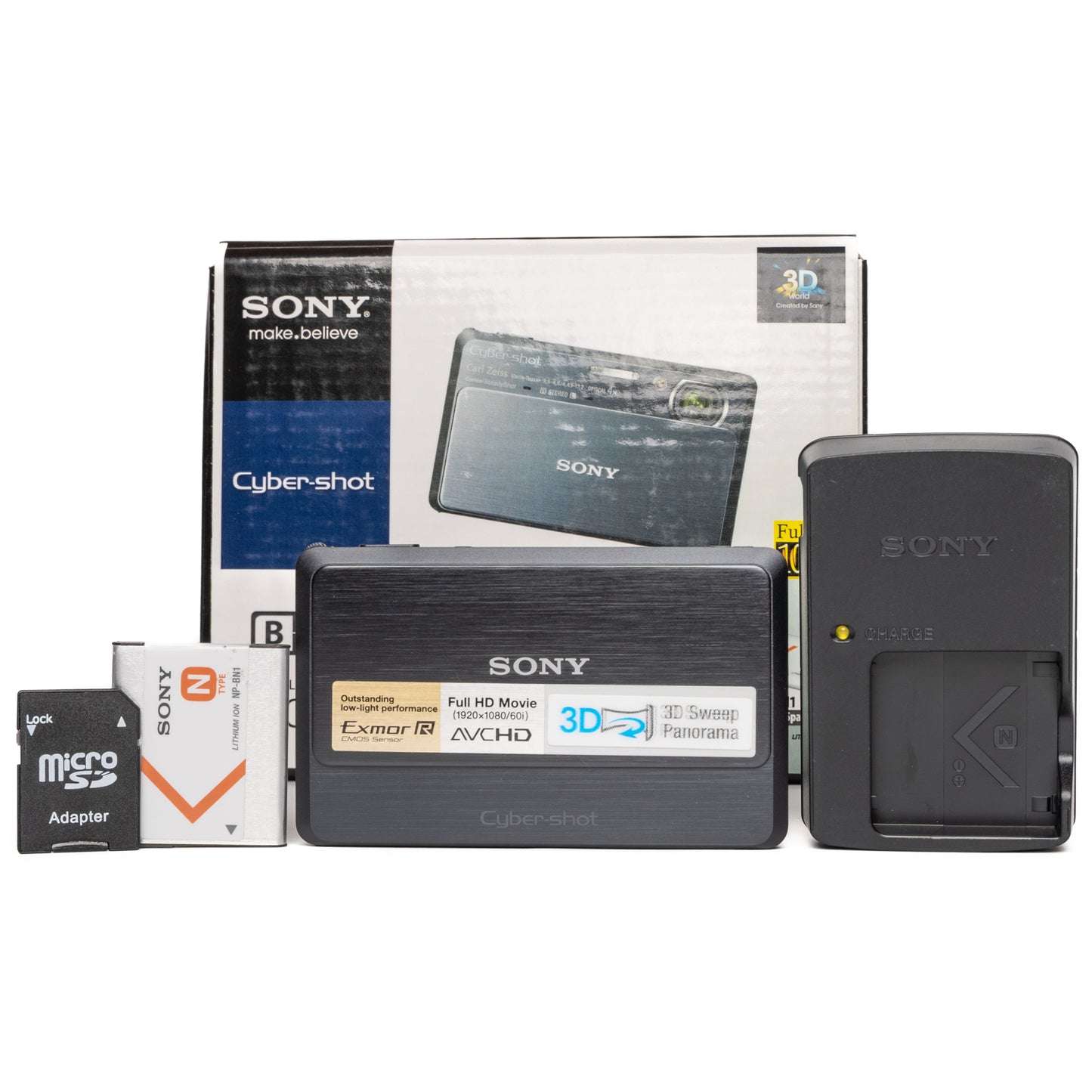 Sony Cyber-shot DSC-TX9 12.2MP Black Digital Camera - NEW - SESKO