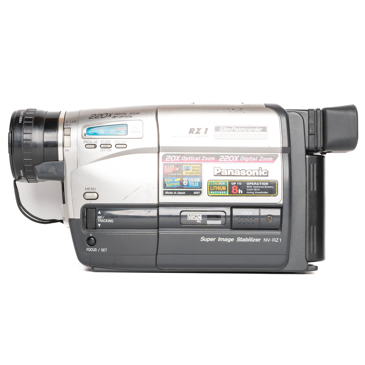 Panasonic NV-RZ1 VHS-C PAL Silver Camcorder - Good