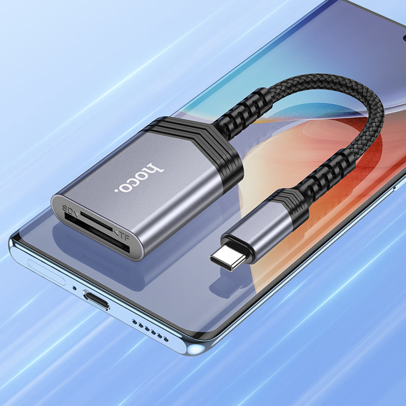 Type-C or Lightning Memory Card Reader (SD & MicroSD Card)
