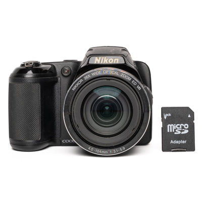 Nikon CoolPix L810 16.1MP Black Digital Camera - Good