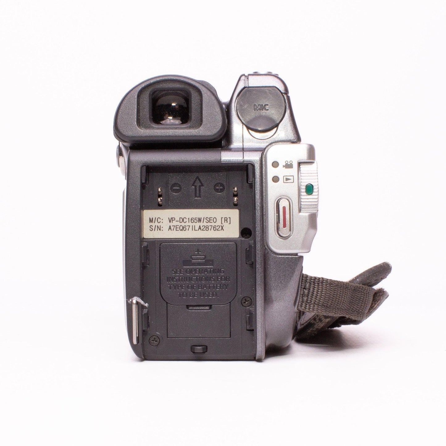 Samsung vp-dc165w dvd pal camcorder