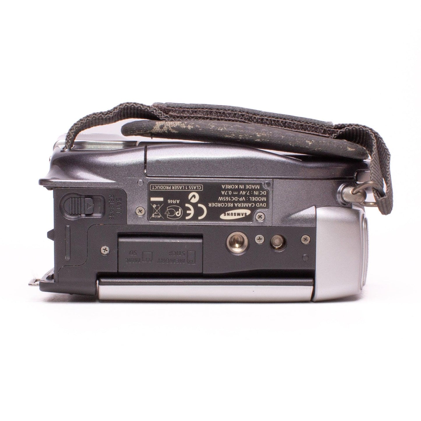 Samsung vp-dc165w dvd pal camcorder