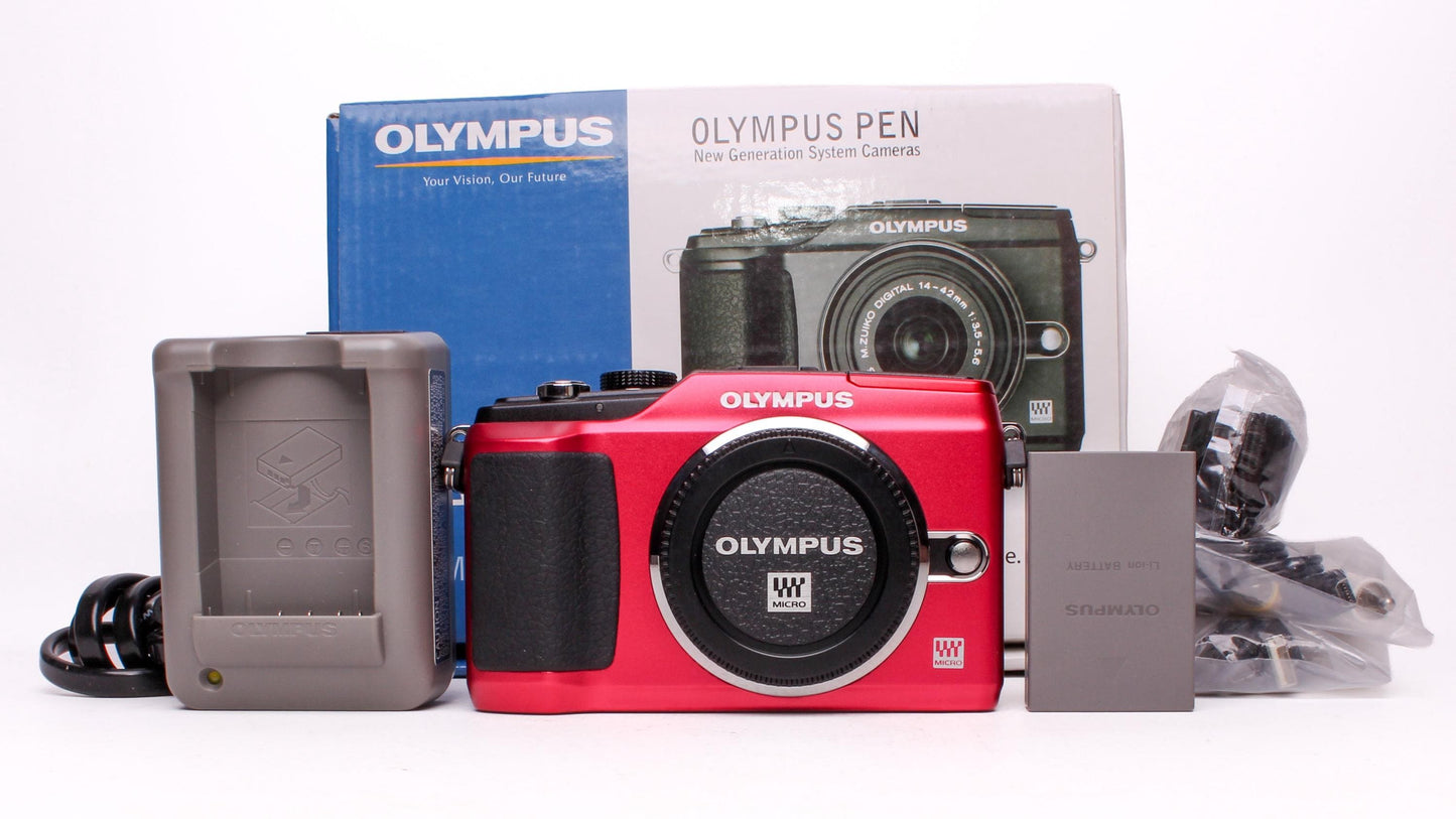 Olympus pen e-pl2 12.3mp digital camera shutter count only 27!