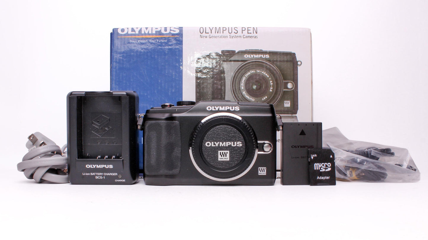 Olympus pen e-pl2 12.3mp digital camera shutter count only 55!