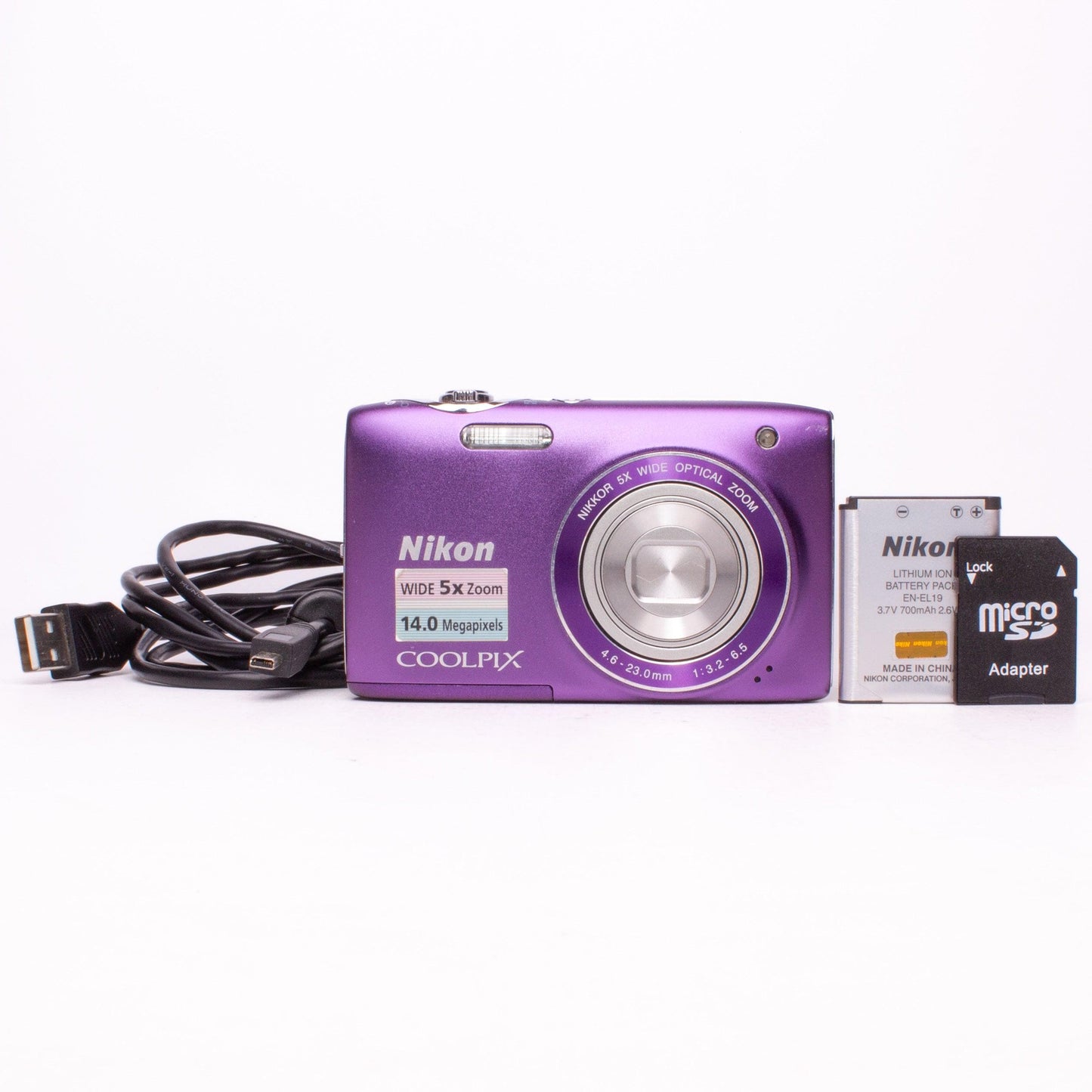 Nikon coolpix s3100 14.0mp digital camera - read description